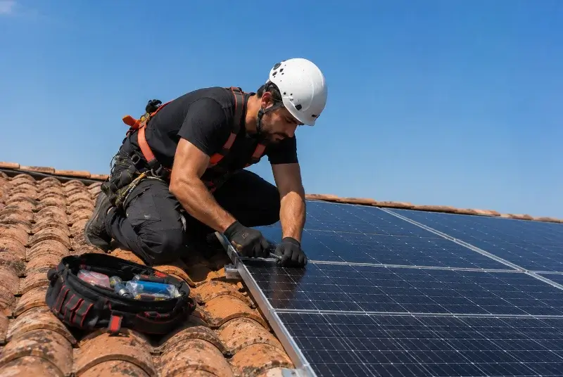 Maintenance et monitoring de panneaux solaires à Maulévrier