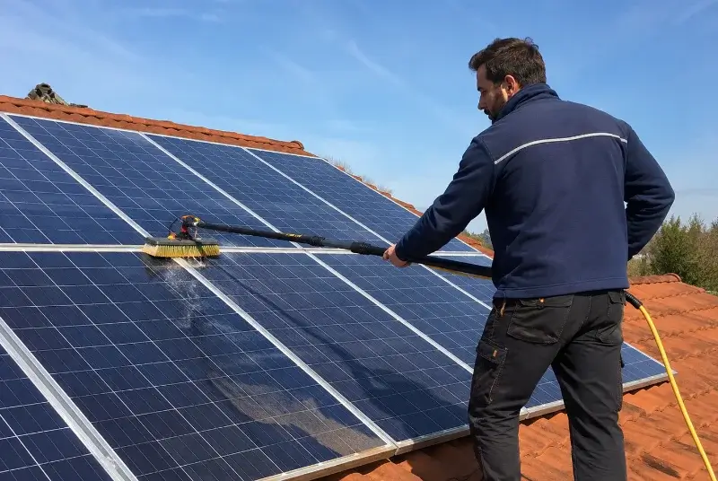 Nettoyage et entretien de panneaux solaires à Maulévrier